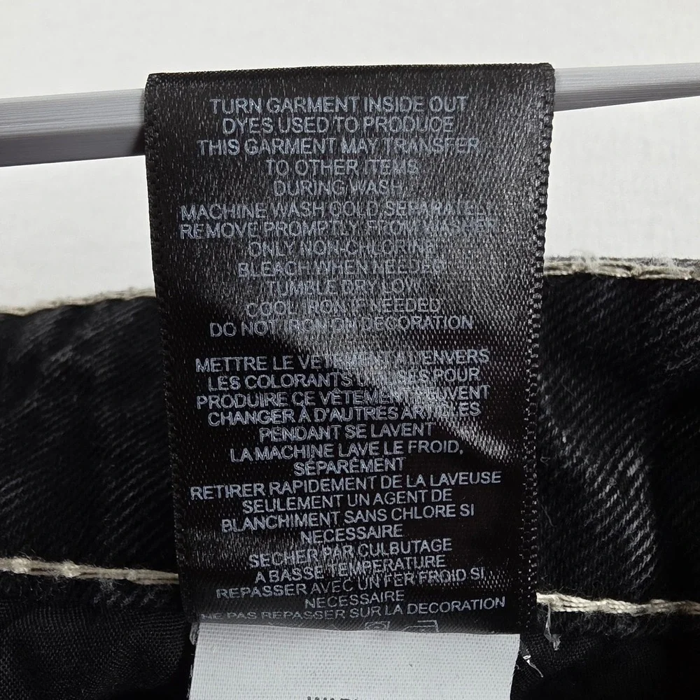 Xenon Thrasher Ambush 32 Mens Black Wash Cross Embroidered Baggy Y2K Jeans